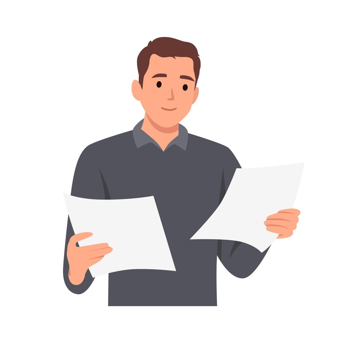 Illustrated image of a man with bills looking worried. Six councils approved for above 5% tax hikes