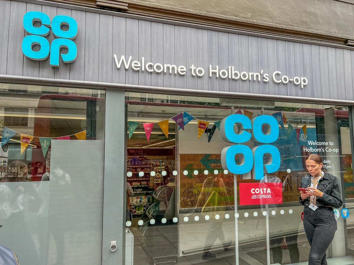 The outside of a Co-op store