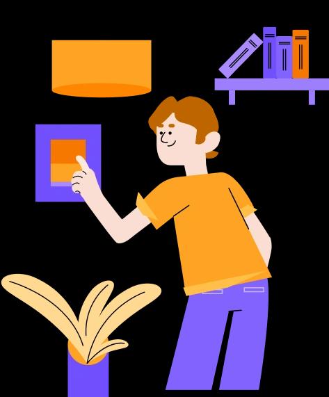 man switching off the lights