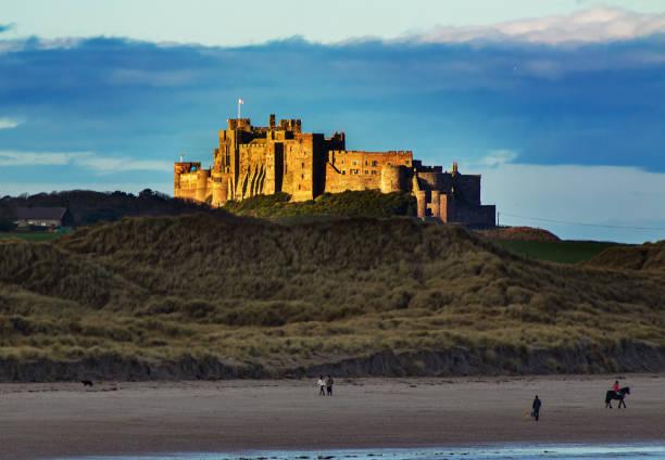 Image of a National Trust castle on a hill