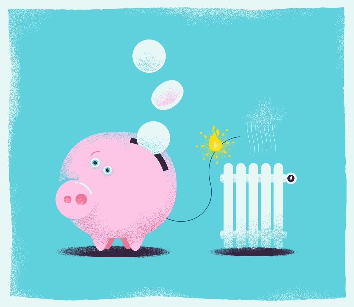 Illustration of support for energy bills