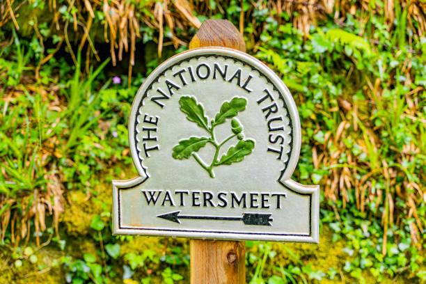 Image of a National Trust sign at one of their sites. Explore England’s historic sites for free this September