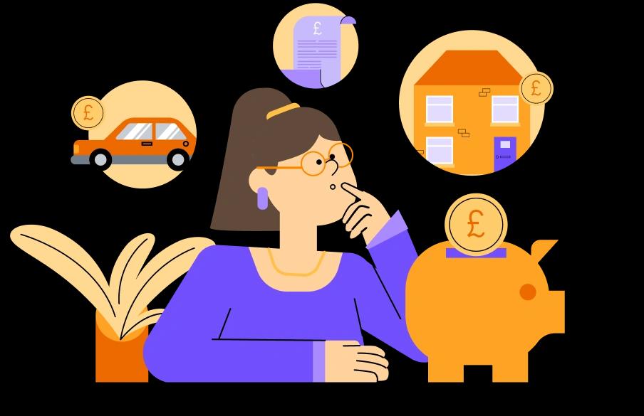 Person weighing up their financial options