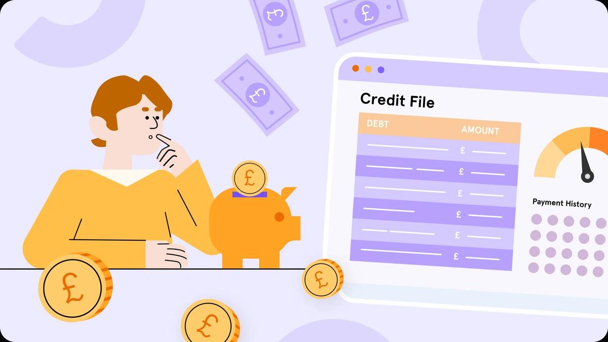 Illustration of a credit file