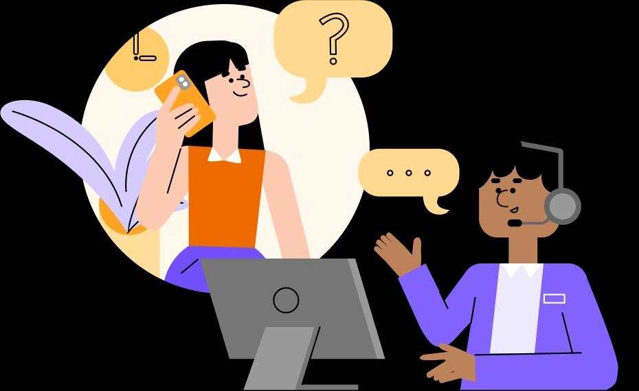 woman on phone to an adviser