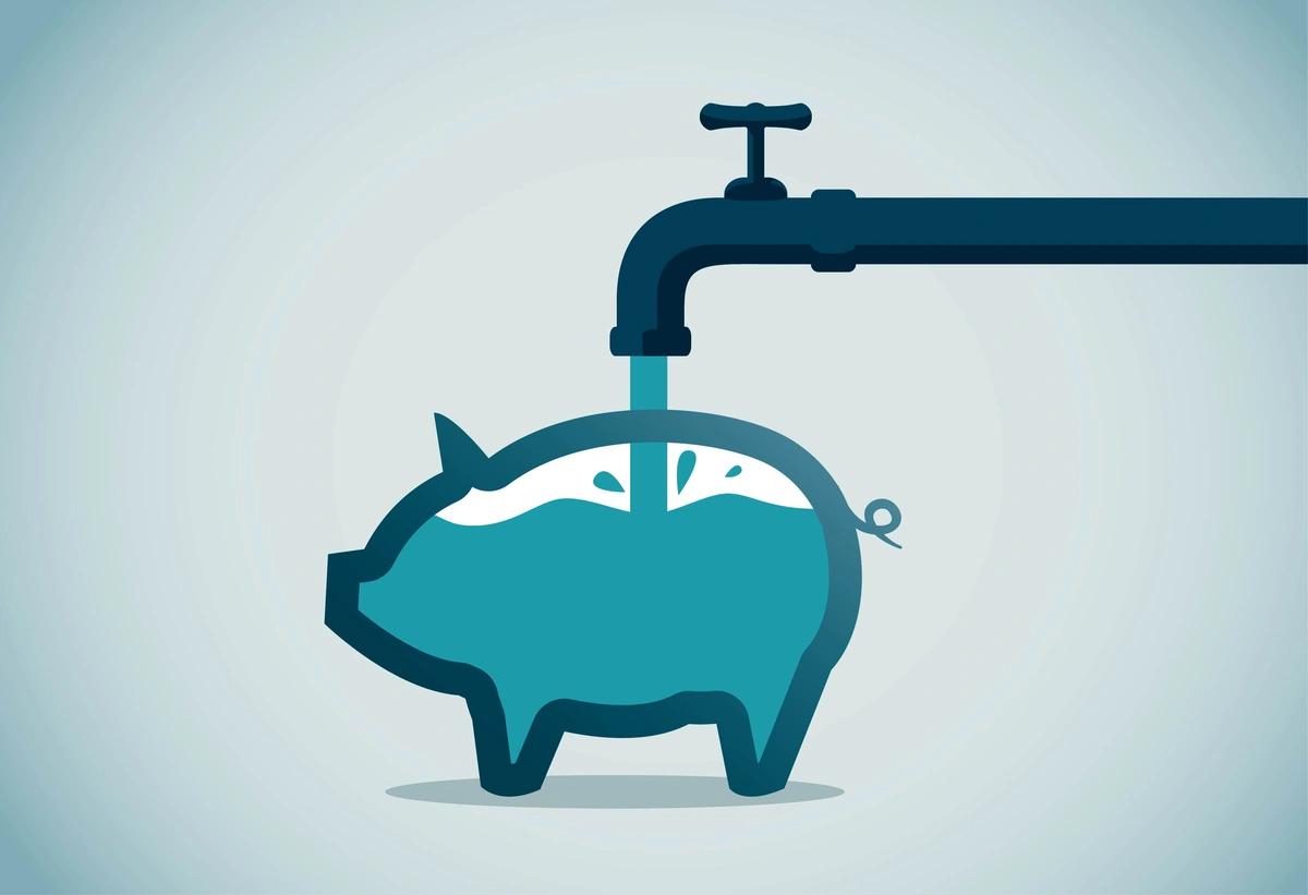 Illustration of high water bills