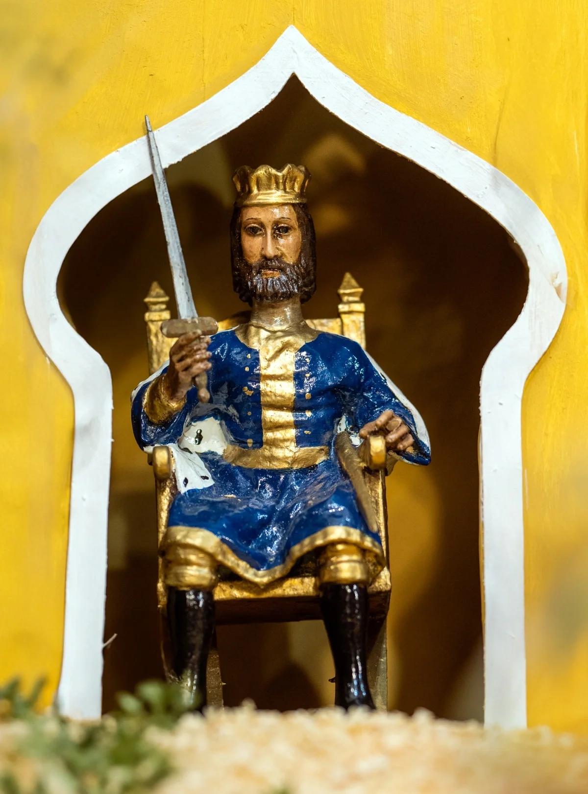 King Herod in a nativity scene at a church in Seville